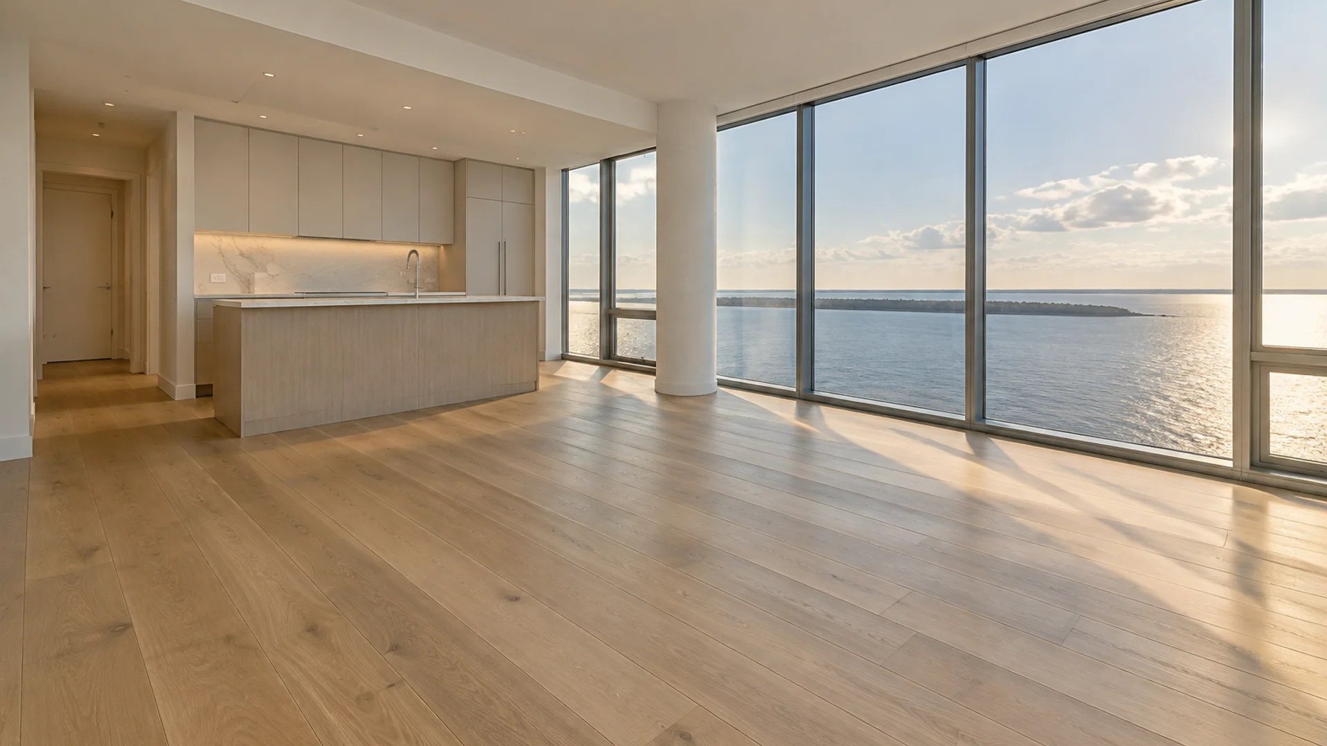 Toronto Quality Wood Flooring Harbourfront harbourfront 7" engineered oak finished — portfolio documentation photo of the completed scope.