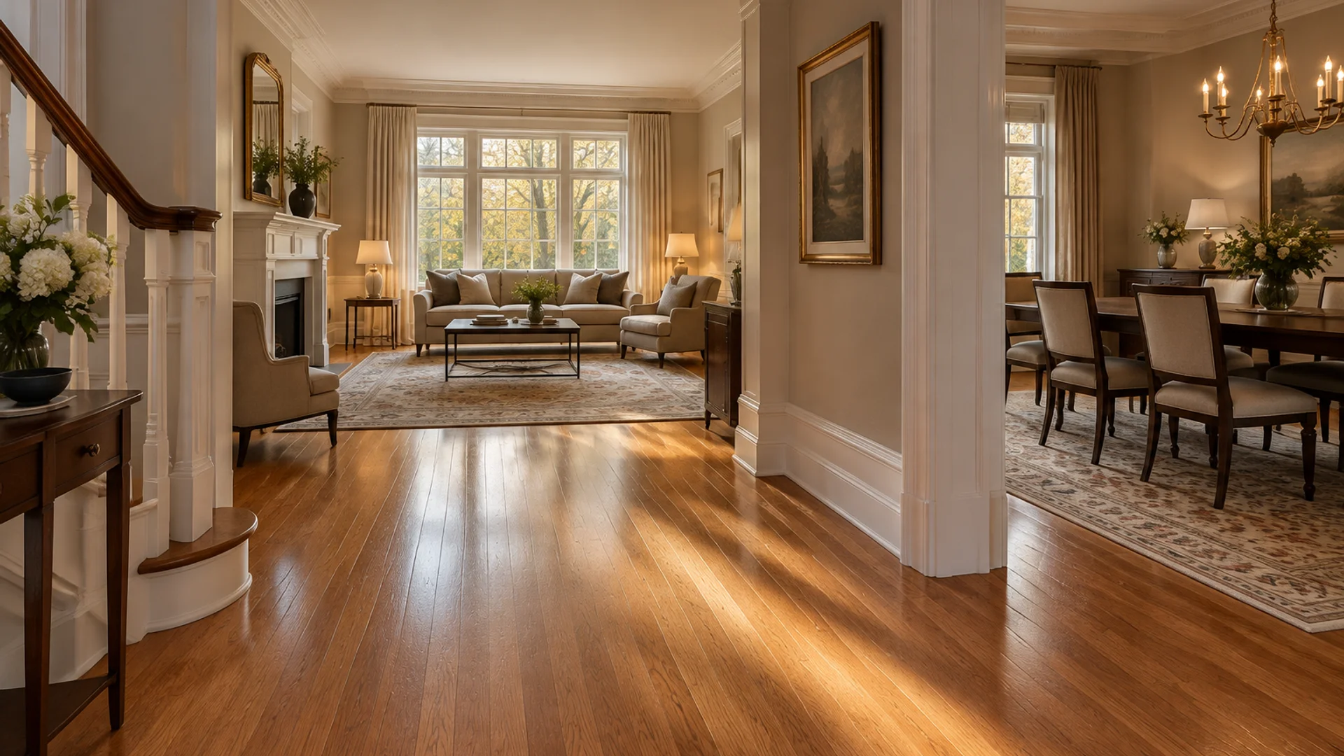 Toronto Quality Wood Flooring Rosedale rosedale red oak satin recoat finished — portfolio documentation photo of the completed scope.
