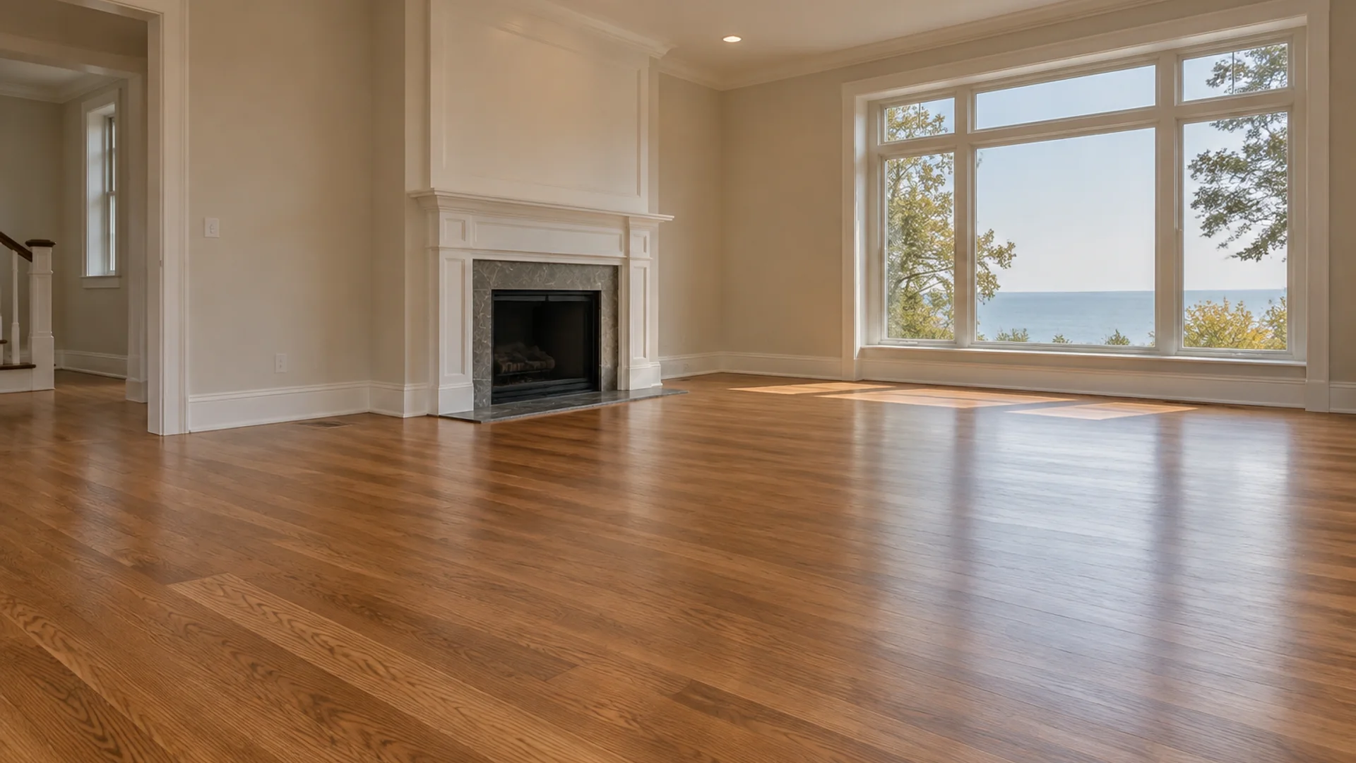 Toronto Quality Wood Flooring The Beaches the beaches flood red oak dry-out + lace-in finished — portfolio documentation photo of the completed scope.