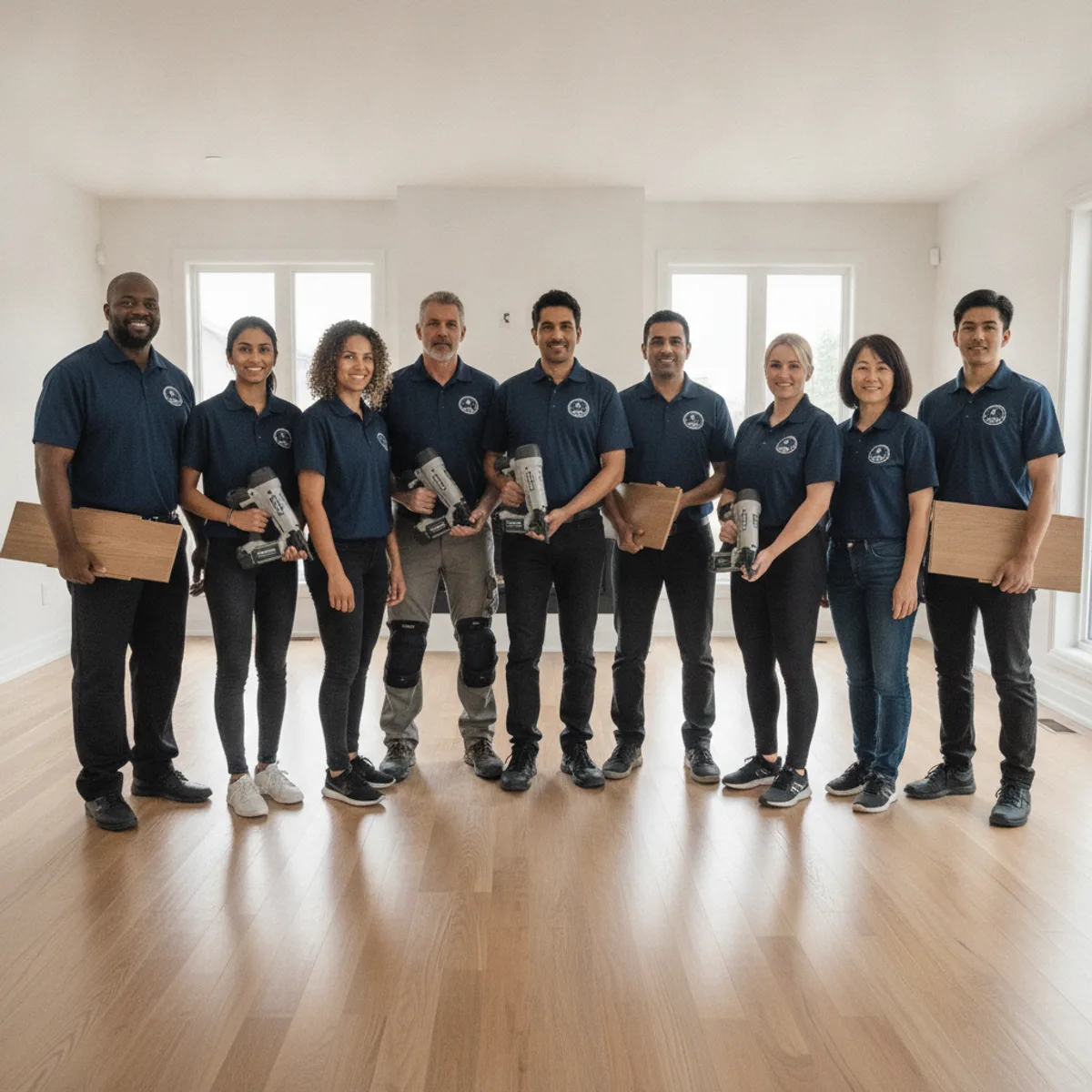 Toronto Quality Wood Flooring multicultural crew team